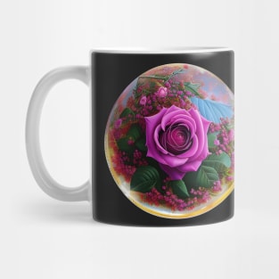 Rose in the glass ball Mug